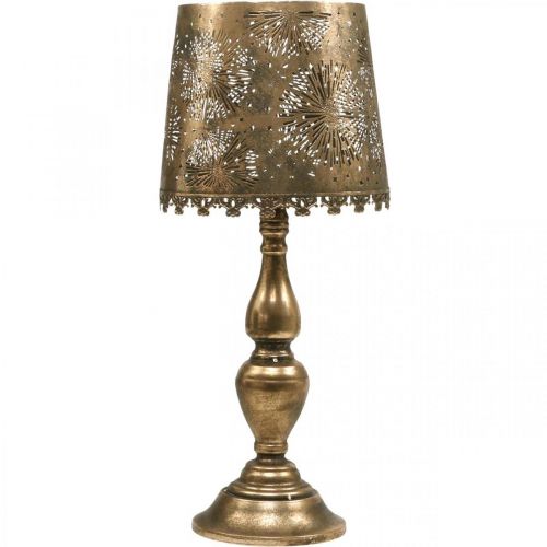 Floristik24 Värmeljuslampa ljusstake golvlampa vintage metall Ø25cm H57,5cm