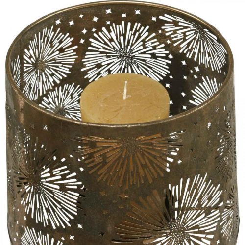 Floristik24 Värmeljuslampa ljusstake golvlampa vintage metall Ø25cm H57,5cm