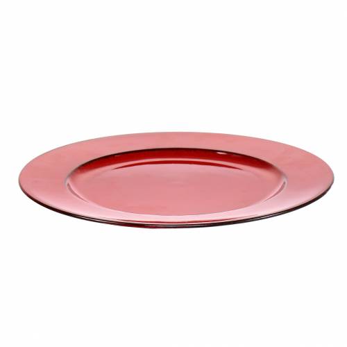Artikel Dekortallrik röd/svart Ø22cm
