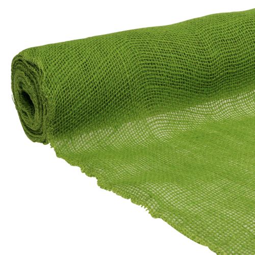 Floristik24 Bordsband jute green 50cm x 910cm
