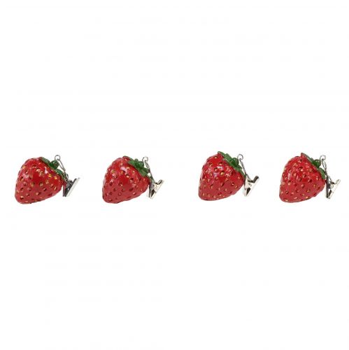 Dukvikt dukklämmor jordgubbar 4,5cm 4st