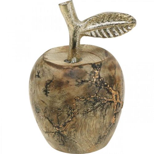 Floristik24 Bordsdekoration trä äpple Trä dekoration deco äpple H13,5cm Ø8cm 2st