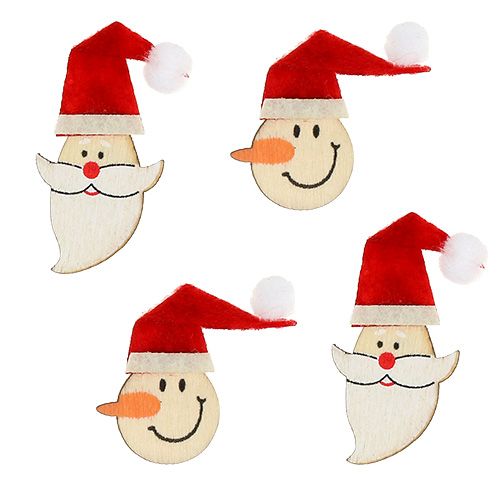 Bordsdekoration Tomte, snögubbe 4-5cm 12 st