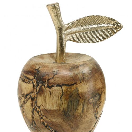 Floristik24 Bordsdekoration trä äppelträ dekoration deco äppelträ H11 cm Ø6,5cm 2st