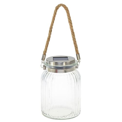 Floristik24 Bordsdekoration solbalkonghängande lampa varmvit Ø11cm H16cm