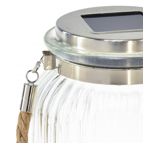 Floristik24 Bordsdekoration solbalkonghängande lampa varmvit Ø11cm H16cm