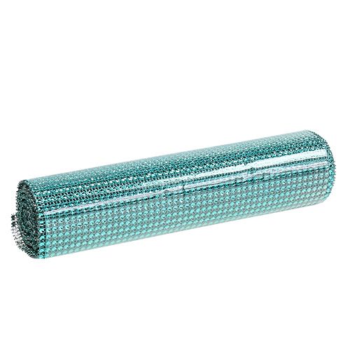 Artikel Bordslöpare med paljetter turkos W25cm L228cm
