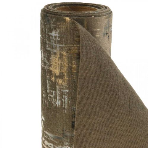 Floristik24 Bordslöpare brun bordslöpare bordsdekoration polyester L250cm B20cm