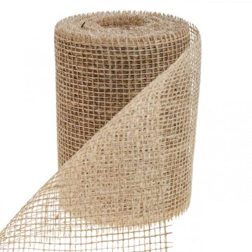 Floristik24 Bordslöpare jute jute tejp bord tejp natur B15cm L10m