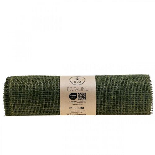 Artikel Bordslöpare jute jute tejp bordstejp olivgrön B30cm L5m