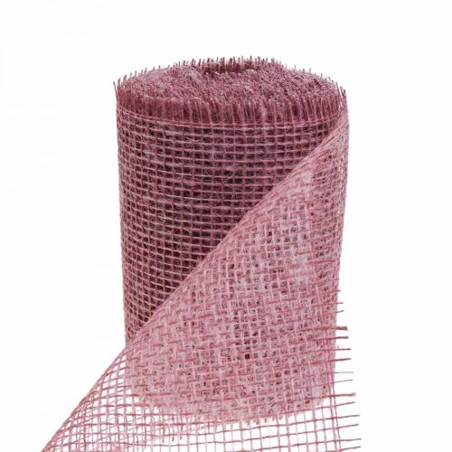 Floristik24 Bordslöpare jute juteband bordsband rosa B15cm L10m