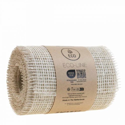 Artikel Bordslöpare jute juteband bordsband vit B15cm L10m