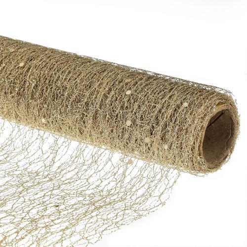 Floristik24 Bordslöpare bordslöpare Champagne Glitter B35cm L200cm