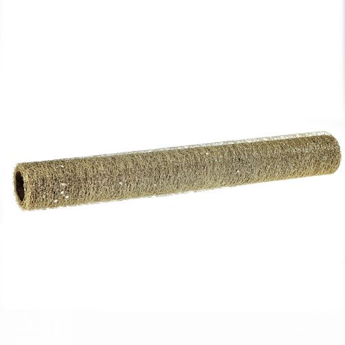 Floristik24 Bordslöpare bordslöpare Champagne Glitter B35cm L200cm