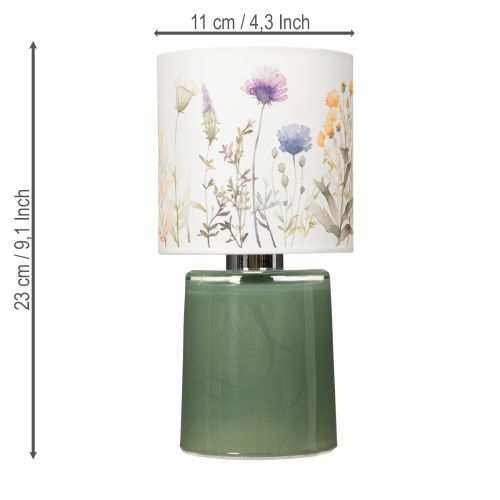 Artikel LED-bordslampa med blommönster för elegant vardagsrumsbelysning, 23 cm