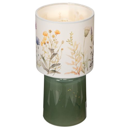 Artikel LED-bordslampa med blommönster för elegant vardagsrumsbelysning, 23 cm