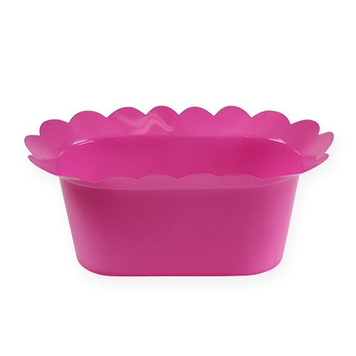 Floristik24 Plastkruka ovalfärgad 23cm 10st
