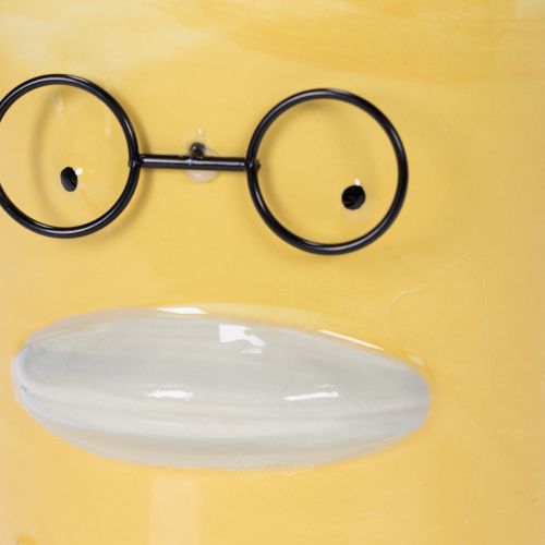 Artikel Cylindrisk dekorativ ankvas i keramik för ett elegant hem, 13 cm, 2 stycken