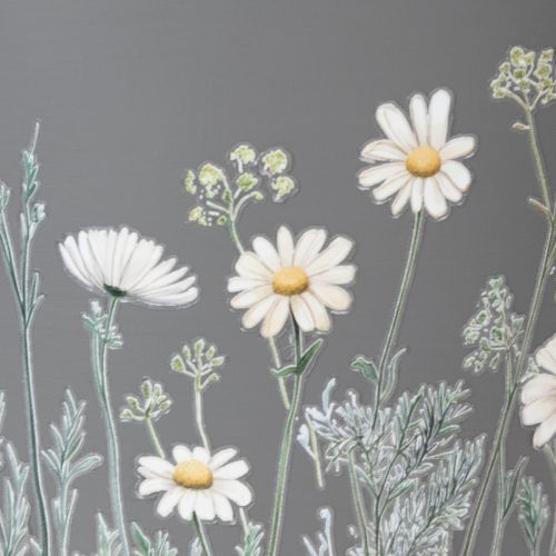 Artikel Blomkruka med delikat vildblomsdesign, praktisk användning på balkong eller terrass, 15 cm, 3 delar