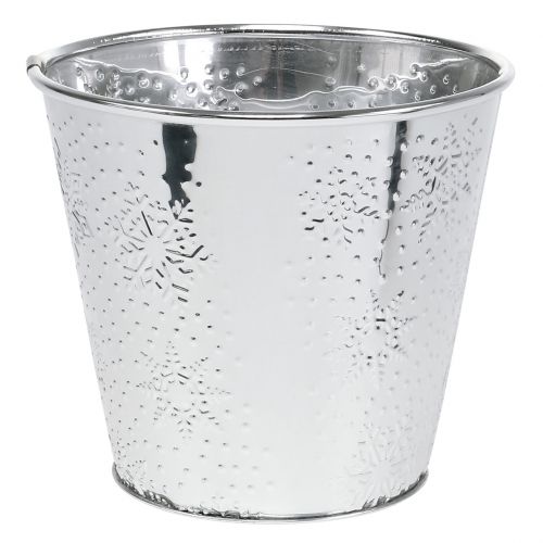 Artikel Kruka med snöflingamönster Ø16,5cm H14,5cm 1 st