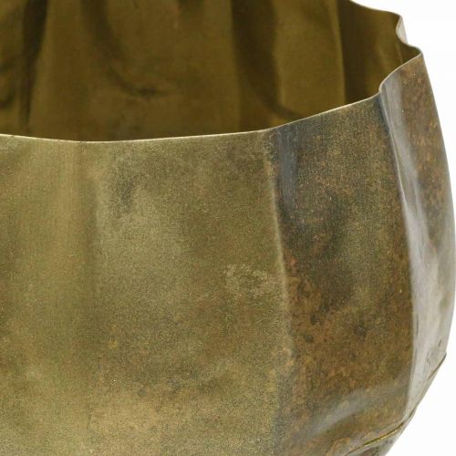 Artikel Dekorativ skål i mässing metall skål Ø22/18/14cm set om 3