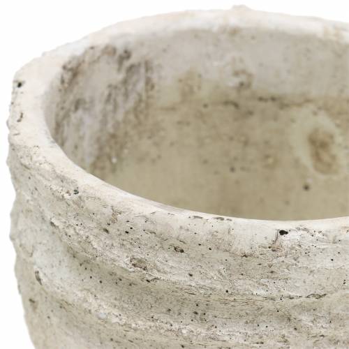 Floristik24 Växtkruka vit antik Ø12,5cm H11cm 2st