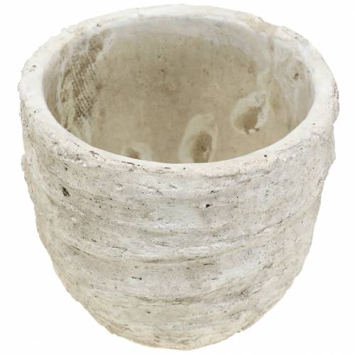 Floristik24 Växtkruka vit antik Ø12,5cm H11cm 2st