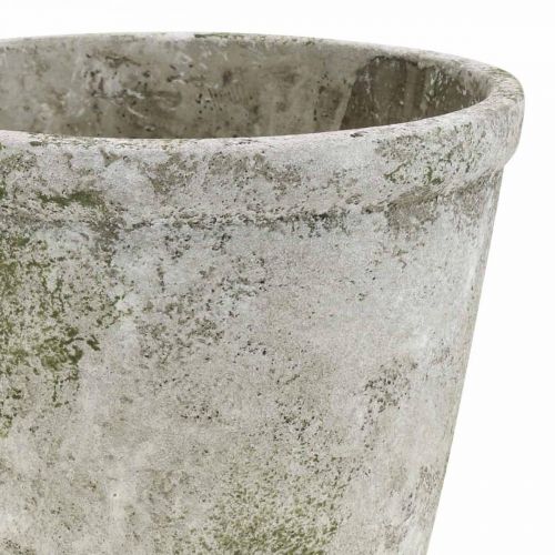 Floristik24 Blomkruka i antik stil med patinabetong Ø17,5cm H14cm