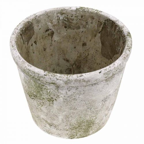 Floristik24 Blomkruka i antik stil med patinabetong Ø17,5cm H14cm