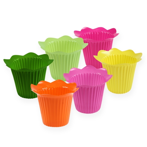 Artikel Plastkruka blomma Ø12cm 25 st
