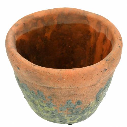 Floristik24 Växtkruka cachepot vintage naturlera Ø8,5cm H7cm 4st