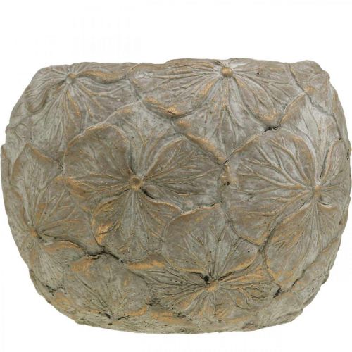 Floristik24 Blomkruka betong liten blommönster vintage look Ø15cm H11cm