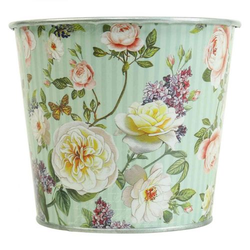 Floristik24 Blomkruka rosor plantering metall sommar Ø12cm H10,5cm