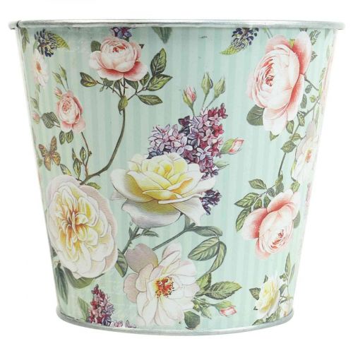 Floristik24 Blomkruka rosor plantering metall sommar Ø14cm H12,5cm
