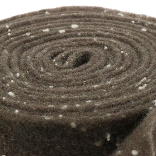 Floristik24 Pottejp filtband brun med prickar 15cm x 5m