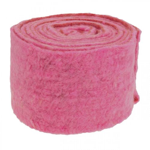 Floristik24 Filtband, kruktejp, ullfilt rosa, orange melerad 15cm 5m