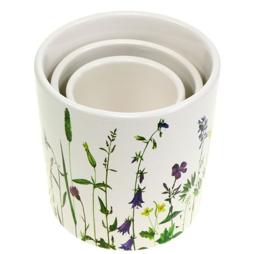 Floristik24 Planteringsblomma design Ø12 / 10 / 8cm set med 3