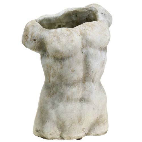 Växtkruka överkropp hane grå 19 × 13,5 cm H28cm