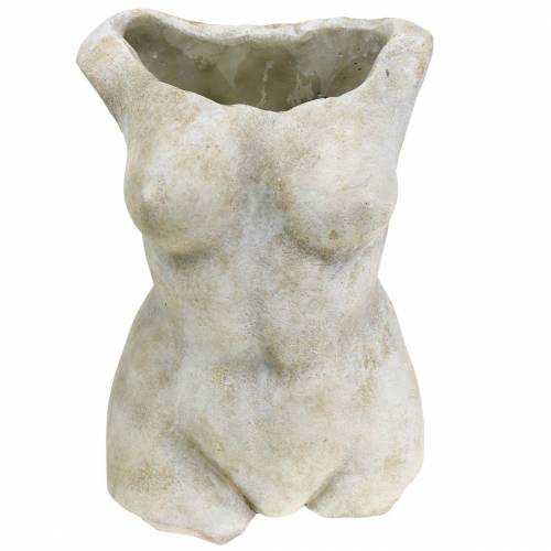 Floristik24 Växtkropp torso hona grå 19 × 13,5 cm H27cm