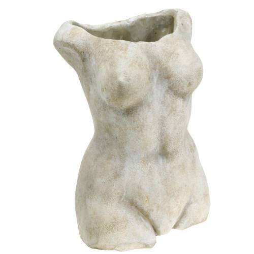 Floristik24 Växtkropp torso hona grå 19 × 13,5 cm H27cm