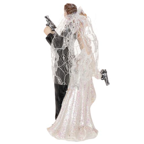 Tårtdekoration bruden och brudgummen 15,5 cm | Floristik24.se