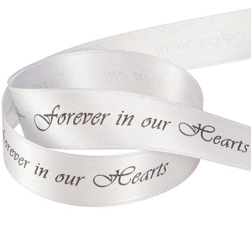 Artikel Sorgband silversvart ordstäv Forever in... 25mm 25m
