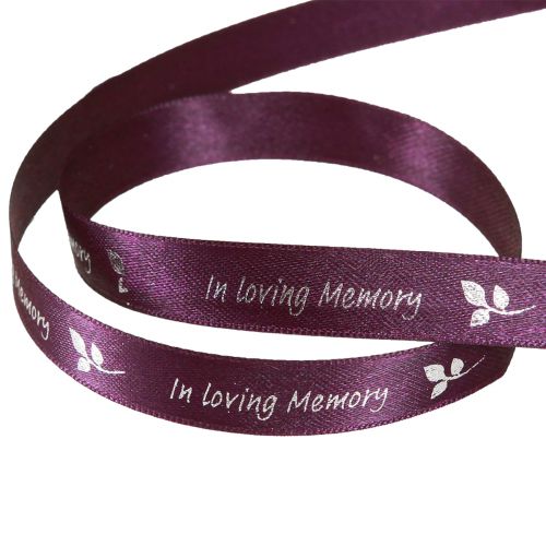 Artikel Sorgband i Lila Silver In Loving Memory 15mm 25m