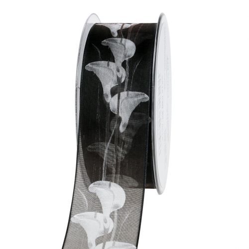 Artikel Sorgband svart med Calla 40mm 15m