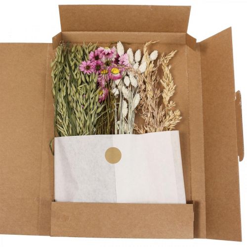 Floristik24 Torkad blomring rosa ring torkade blommor slinga DIY box Ø20cm