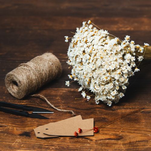 Artikel Torkad blombukett, fina blommor för naturlig heminredning, 44 cm