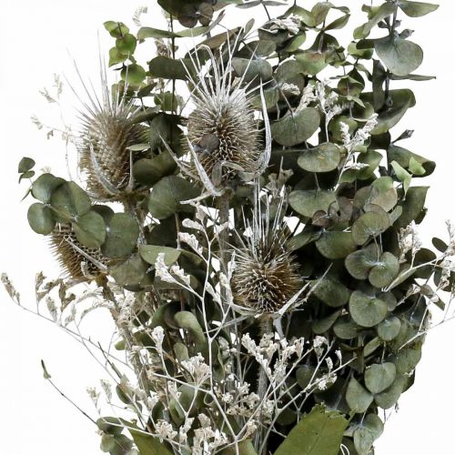 Artikel Bukett torkade blommor eukalyptus bukett tistel 45-55cm 100g