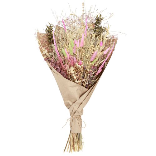 Artikel Torkad blombukett rosa grön Lagurus eucalyptus 150g