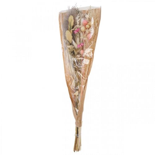 Floristik24 Bukett torkade blommor Boho Pink Blekt torkad dekoration 80cm 140g