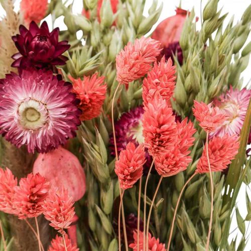 Artikel Bukett torkade blommor halmblommor spannmålsvallmo kapsel Phalaris sedge 55cm